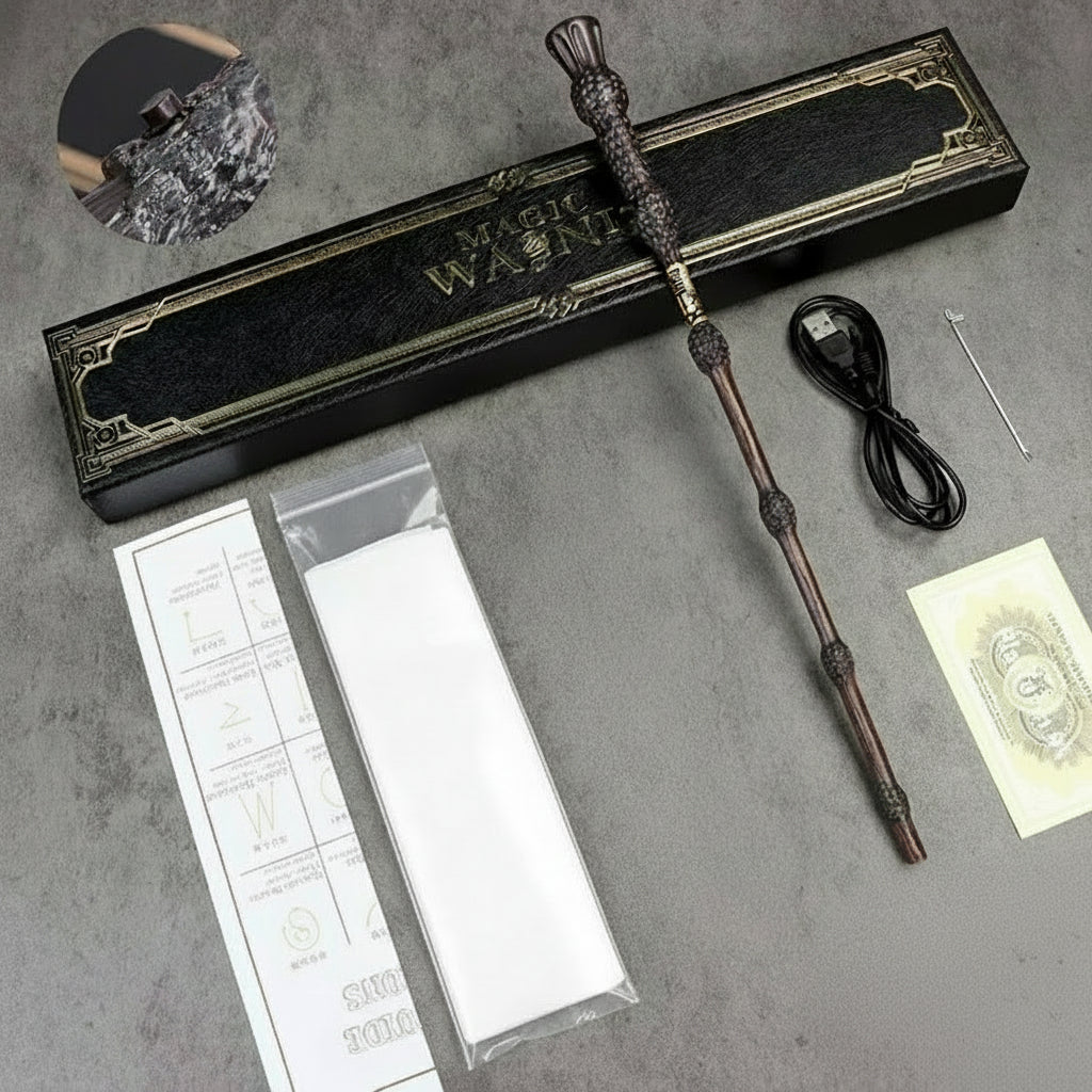🪄 Magiczna Różdżka z Efektem Ognia – inspirowana światem Harry’ego Pottera ⚡