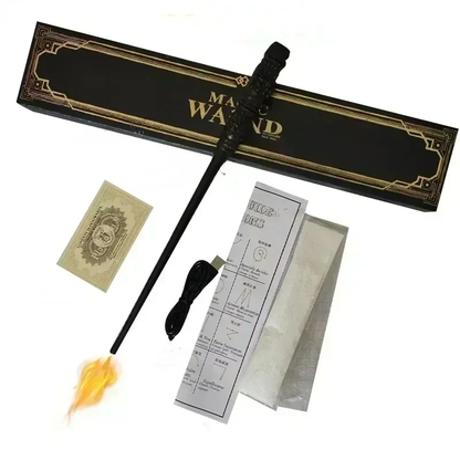 🪄 Magiczna Różdżka z Efektem Ognia – inspirowana światem Harry’ego Pottera ⚡